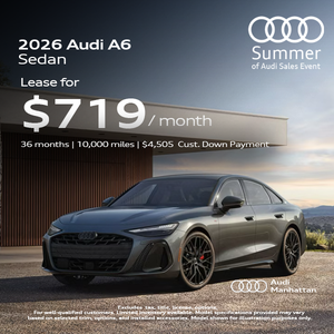 Lease the Audi A6 in Manhattan NYC Today